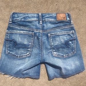 american eagle midi shorts